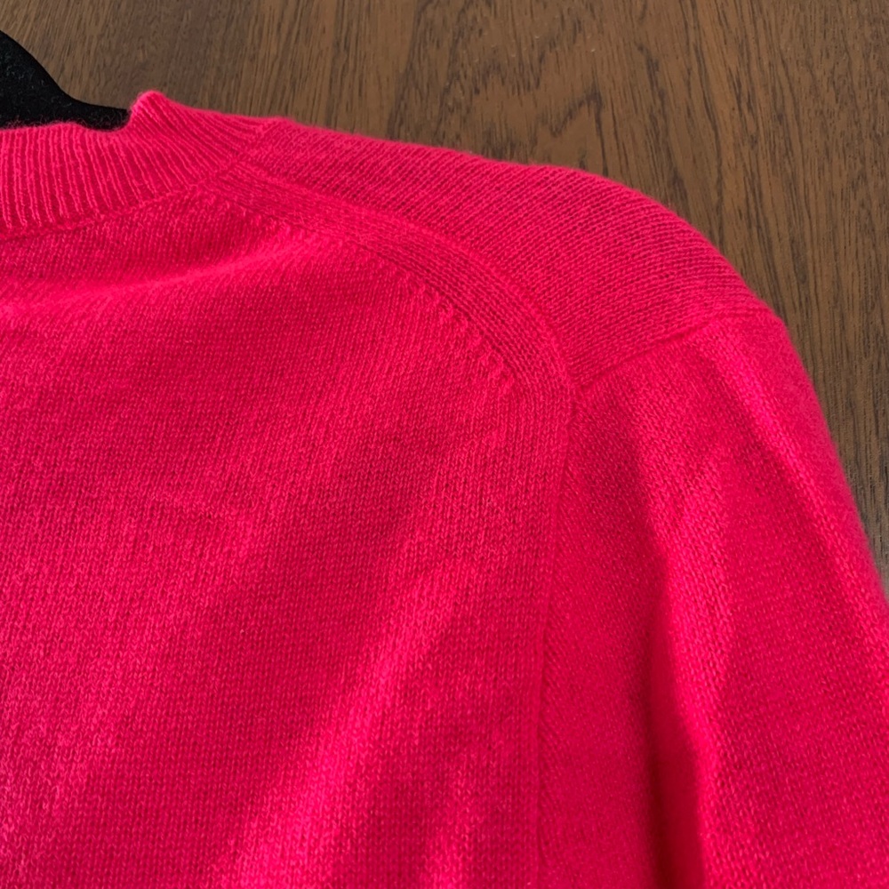J. Crew Cashmere Sweater in Bold Pink - Picture 6 of 8
